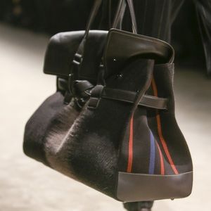 $3500 Ferragamo 2014 Runway leather duffle bag